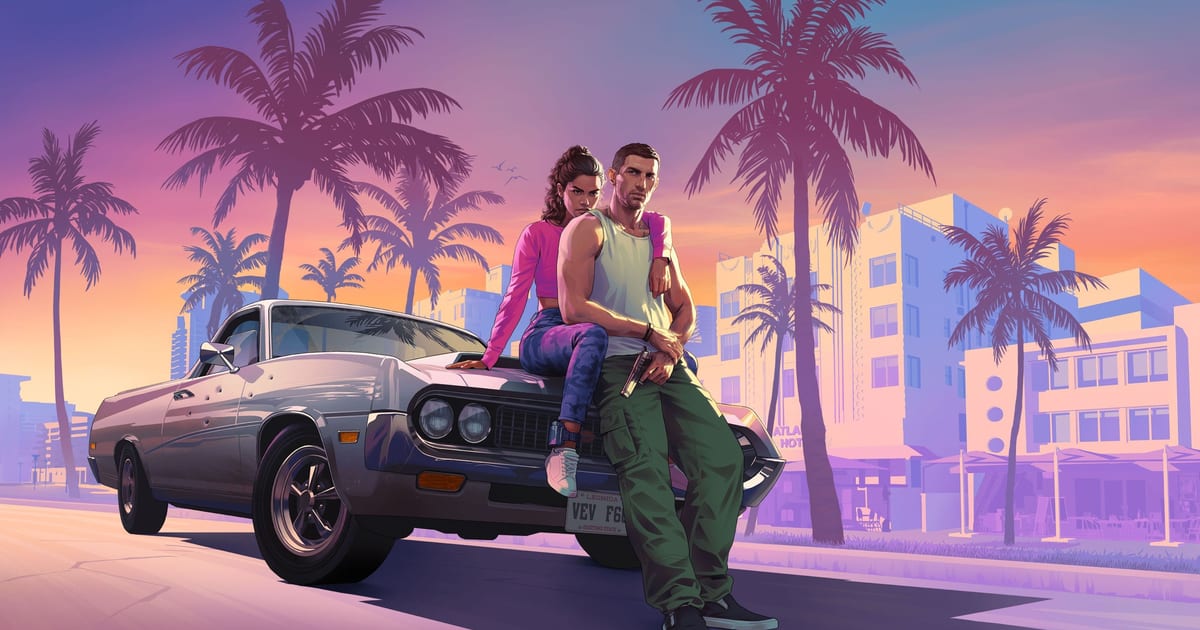 GTA VI style Miami scene
